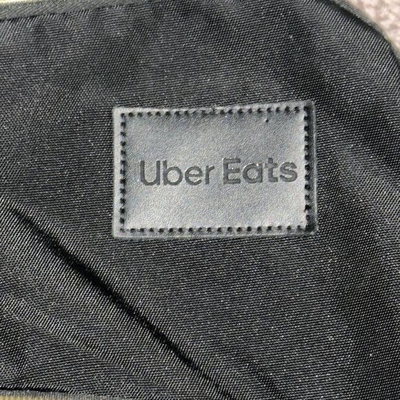 Beautiful Black BeeMini Backpack with Uber Eats Patch - Picture 2 of 8